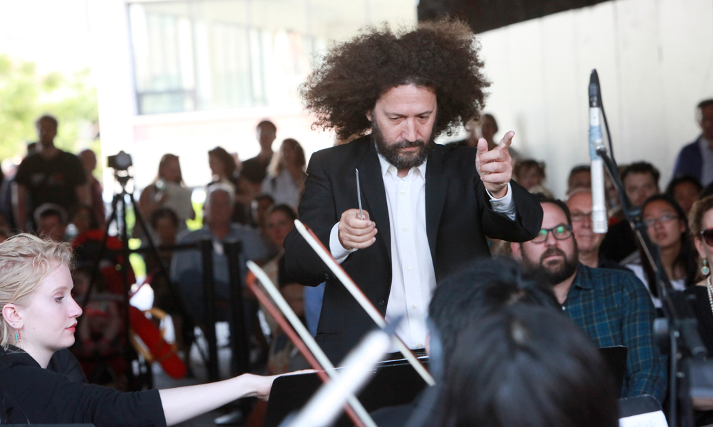 Michael Webster conducting Crickets on the High Line